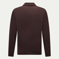 Jersey Interlock Zip Funnel Sweat in Java