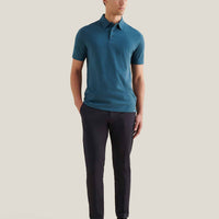 Slub Jersey Polo Shirt in Stargazer