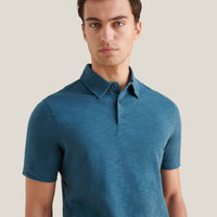 Slub Jersey Polo Shirt in Stargazer