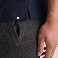 Slub Jersey Polo Shirt in Dark Sapphire Navy