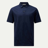Slub Jersey Polo Shirt in Dark Sapphire Navy