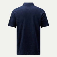 Slub Jersey Polo Shirt in Dark Sapphire Navy