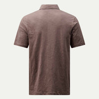 Slub Jersey Polo Shirt in Iron