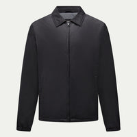 Peckham Rye Mens Light Padded Collar Bomber Jacket in Black