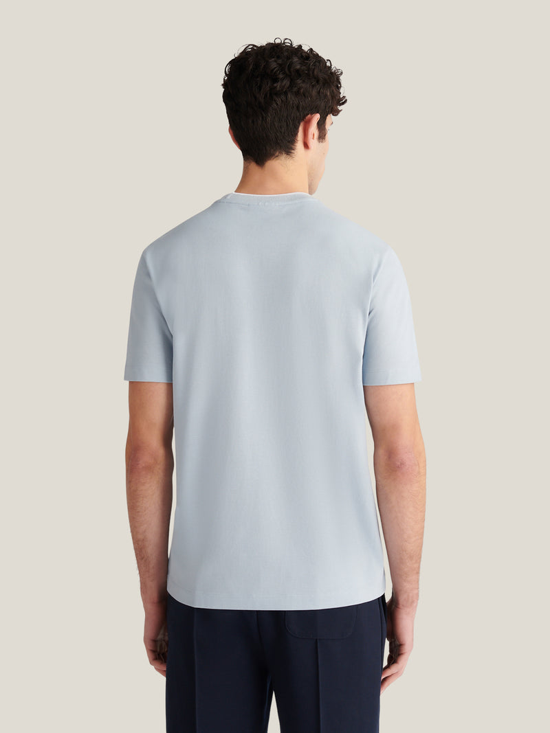 Cabana Pique Pocket T-Shirt in Blue Haze