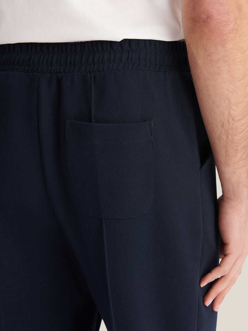 Riva Jersey Interlock Trouser in Dark Sapphire Navy