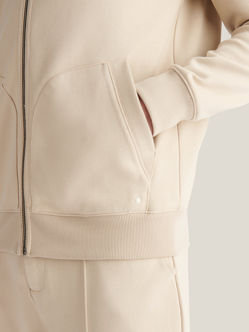 Riva Zip Hooded Jacket in Peyote