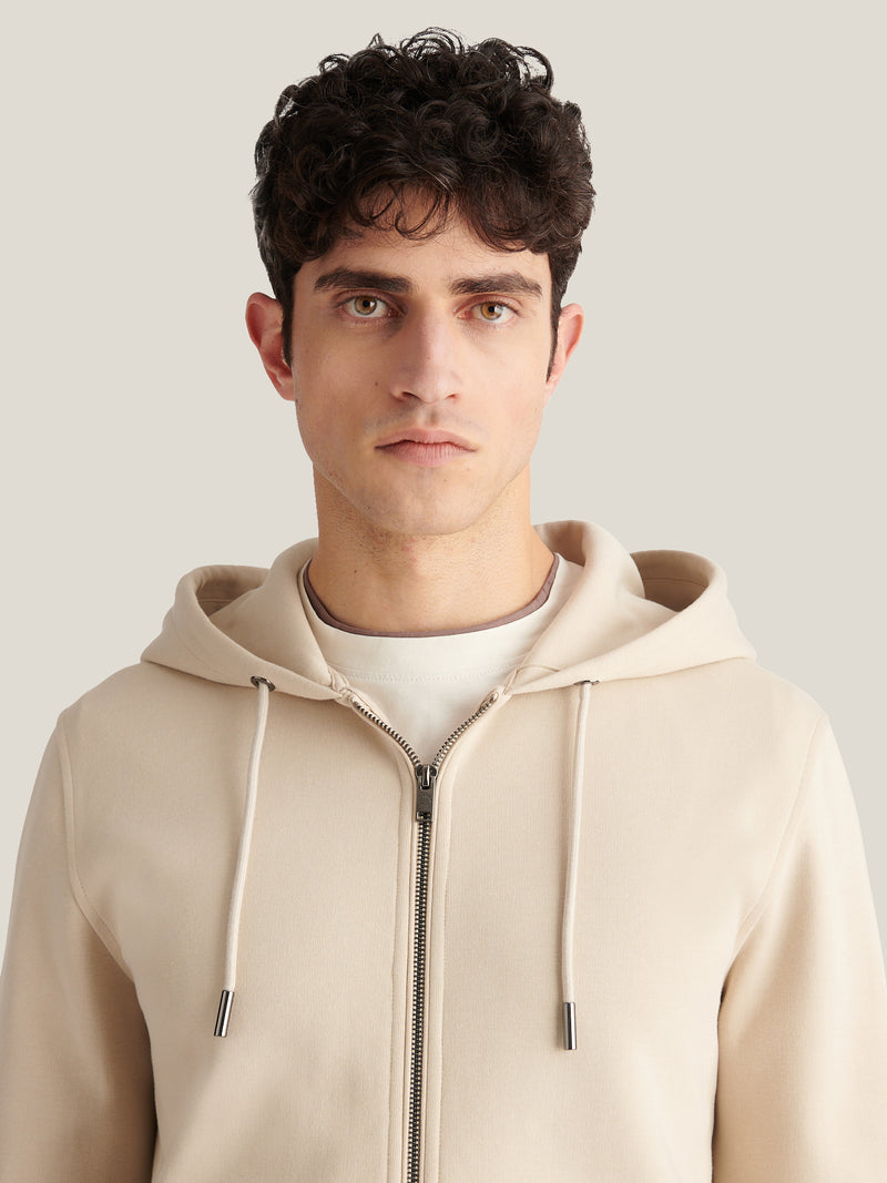 Riva Zip Hooded Jacket in Peyote