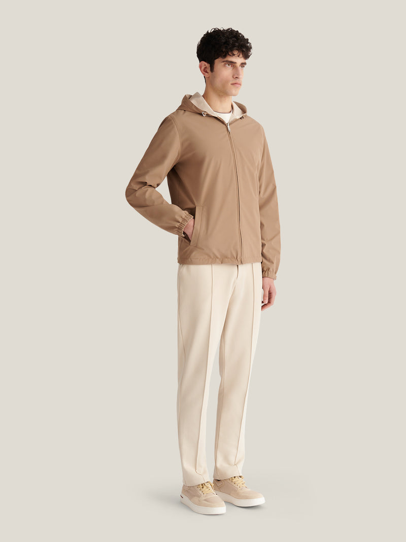 Sloane Reversible Hooded Jacket in Caribou