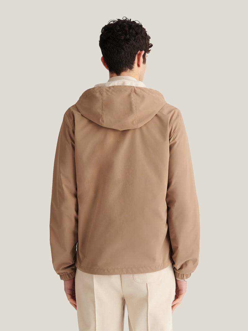 Sloane Reversible Hooded Jacket in Caribou