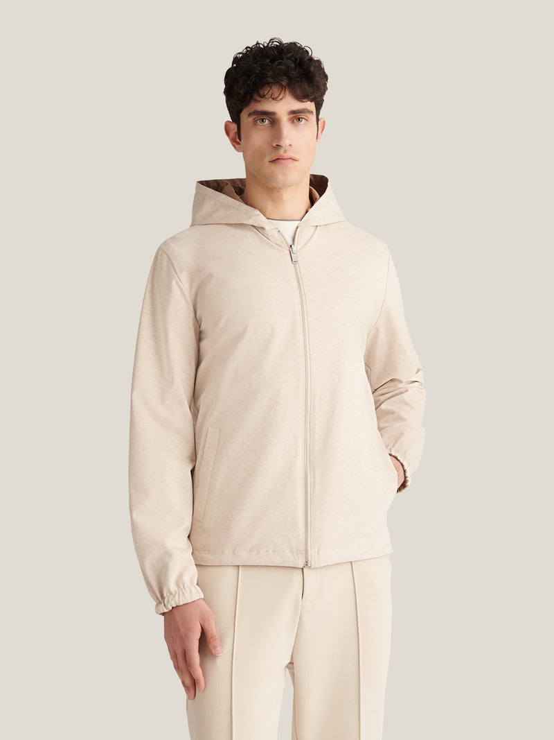 Sloane Reversible Hooded Jacket in Caribou