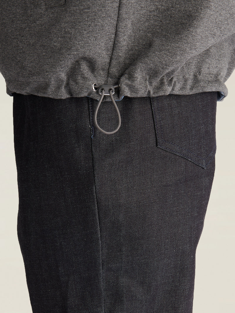 Sloane Reversible Hooded Jacket in Blue Mirage