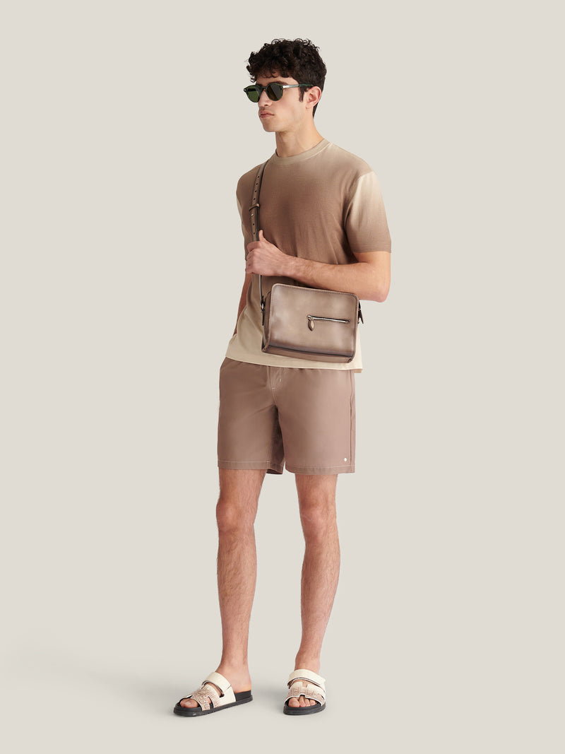 Belvedere Gradient Print Swim Short in Caribou