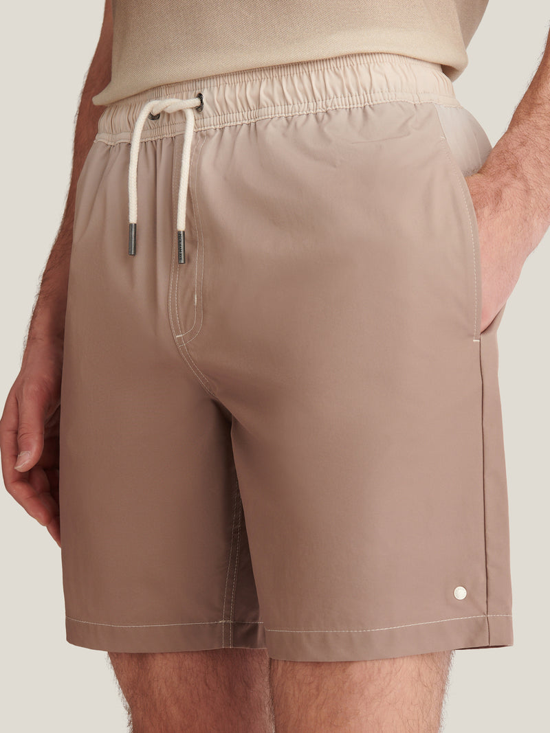 Belvedere Gradient Print Swim Short in Caribou