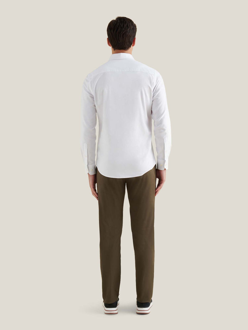 Oriel Oxford Shirt in Bright White