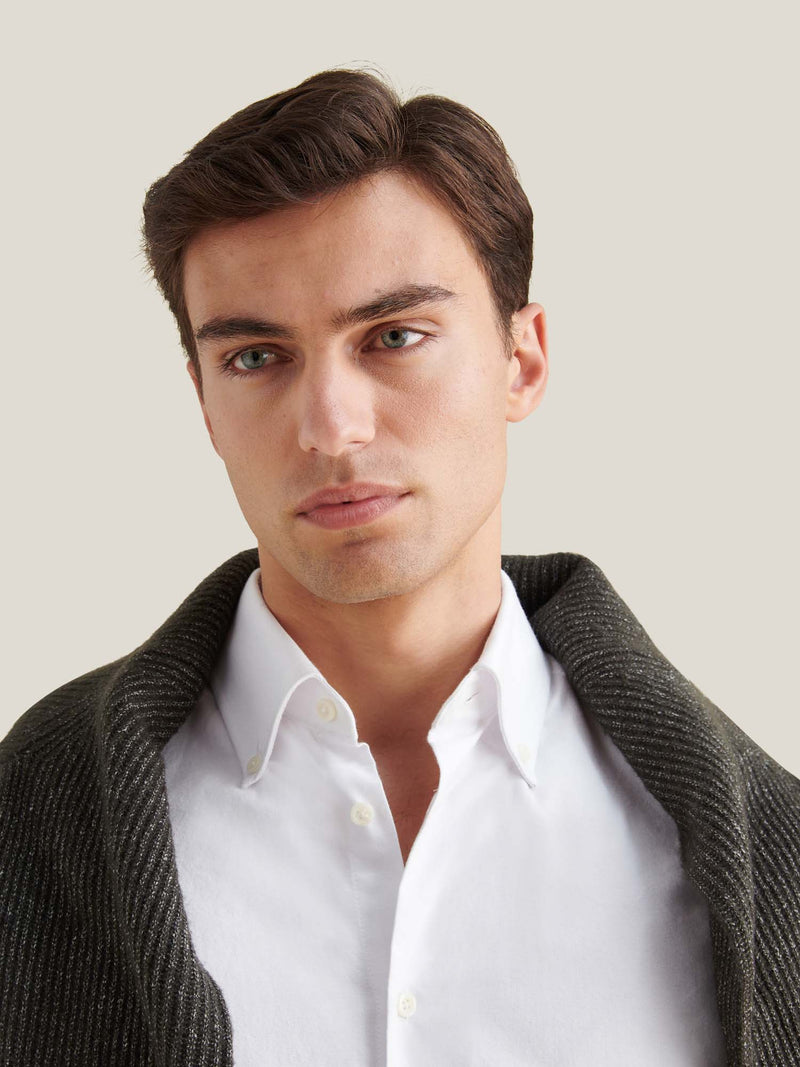 Oriel Oxford Shirt in Bright White