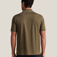 Mercerised Cotton Tipped Polo Shirt Sea Turtle