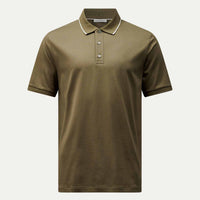 Mercerised Cotton Tipped Polo Shirt Sea Turtle