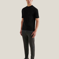 Mercerised Cotton T-Shirt Black