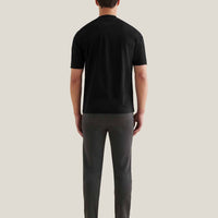 Mercerised Cotton T-Shirt Black