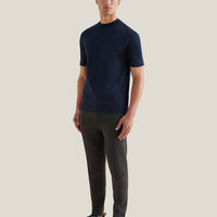 Mercerised Cotton T-Shirt Dark Sapphire Navy