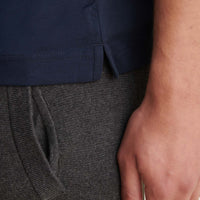 Mercerised Cotton T-Shirt Dark Sapphire Navy