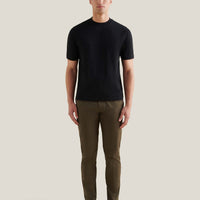 PECKHAM RYE MERCERISED DOUBLE LAYER SS T-SHIRT Black