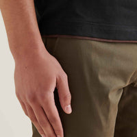 Double Layer Mercerised Cotton T-Shirt Black