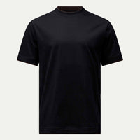 Double Layer Mercerised Cotton T-Shirt Black