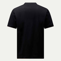 Double Layer Mercerised Cotton T-Shirt Black