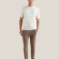 PECKHAM RYE MERCERISED DOUBLE LAYER SS T-SHIRT Egret