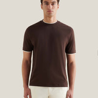PECKHAM RYE MERCERISED DOUBLE LAYER SS T-SHIRT Java