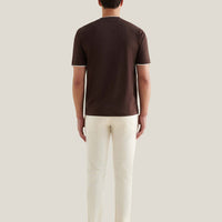 Double Layer Mercerised Cotton T-Shirt Java