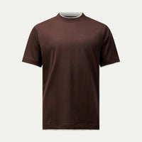 Double Layer Mercerised Cotton T-Shirt Java