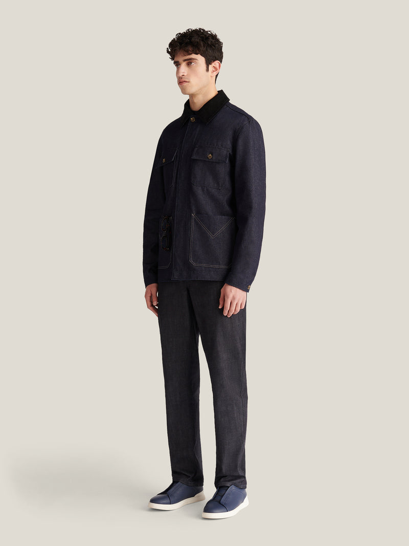 Narm Denim Jacket in Dark Wash