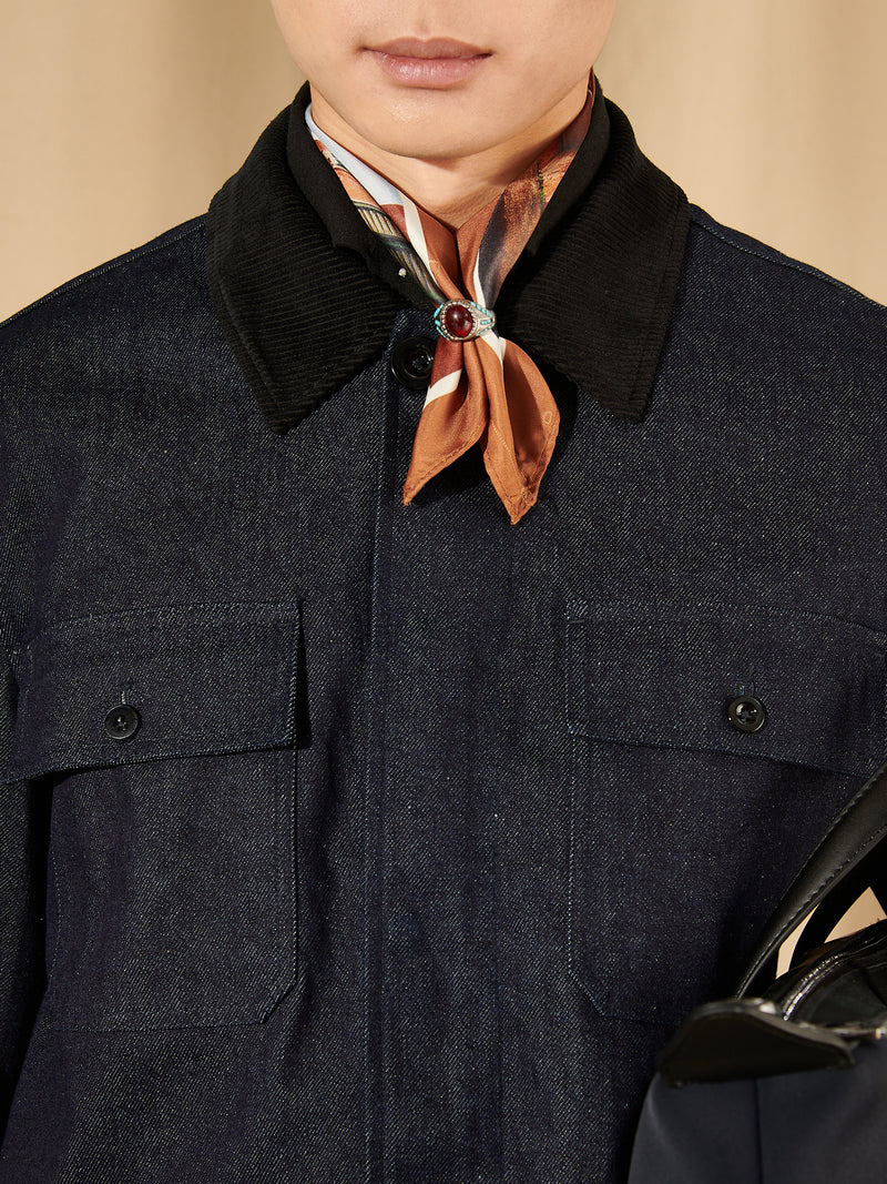 Narm Denim Jacket in Dark Wash