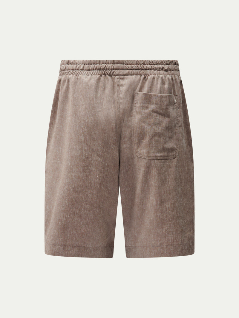 Lido Linen Blend Bermuda Short in Caribou