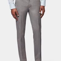 Classic Plain Front Trouser in Charcoal Grey