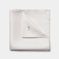 Classic Silk Pocket Square in Bright White