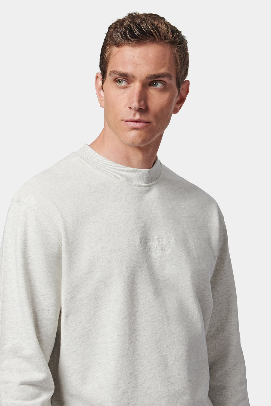 Essential French Terry Sweatshirt in Grey Marl