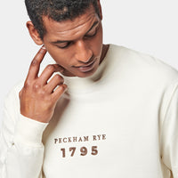 Graphic French Terry Sweatshirt in Egret