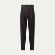 Twill Blend Smart High Waisted Trouser in Java
