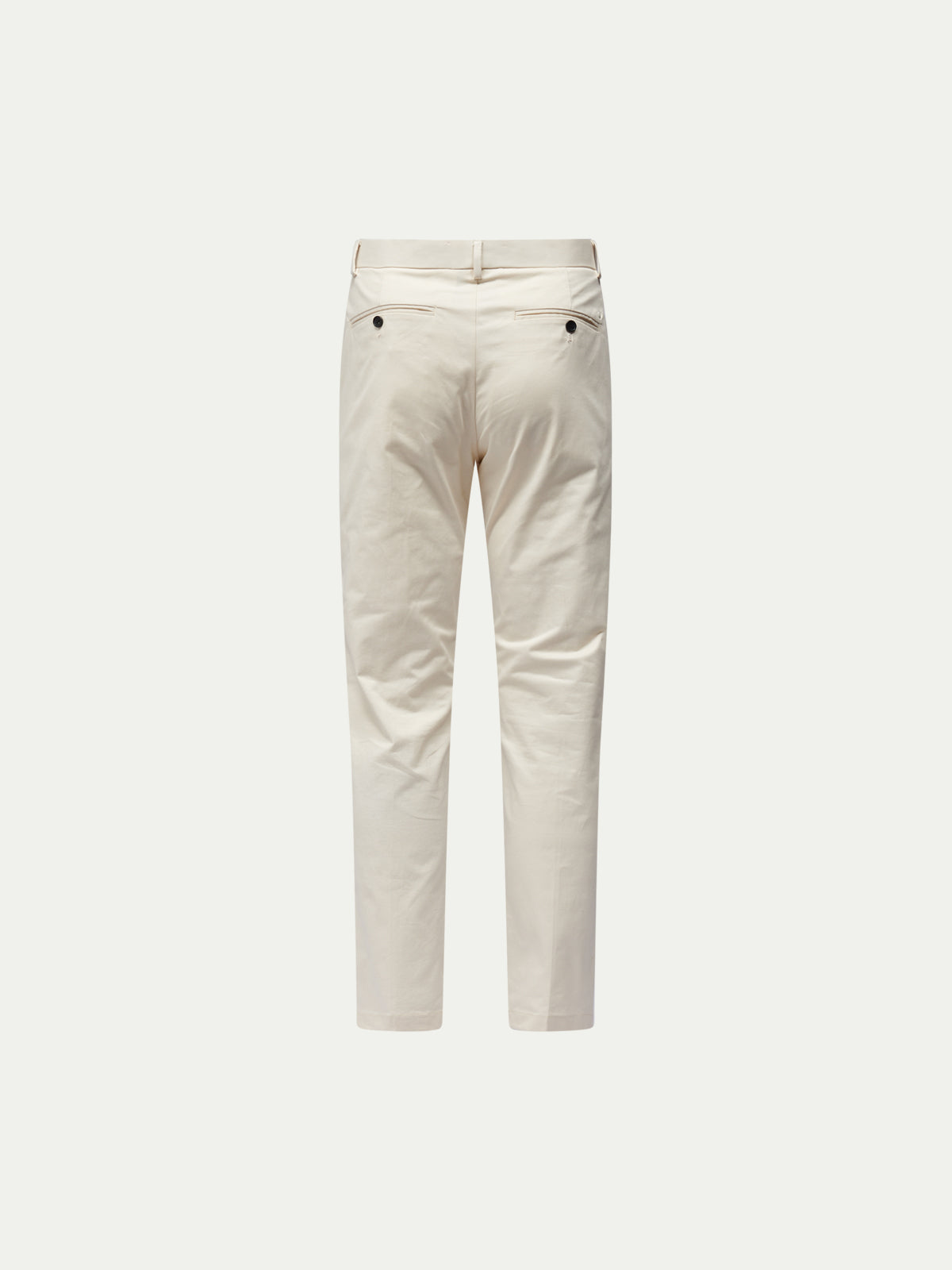 Stretch Cotton Trouser in Egret