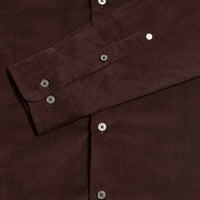 Micro Cord Button-Down Shirt in Java