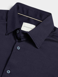 Portman Jersey Shirt in Dark Sapphire Navy