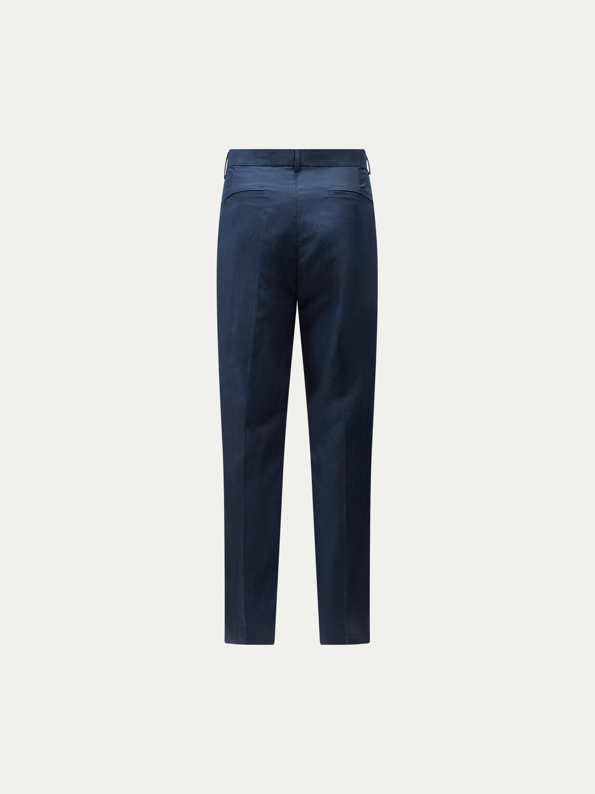 Castello Linen Blend Tailored Trouser in Dark Sapphire Navy