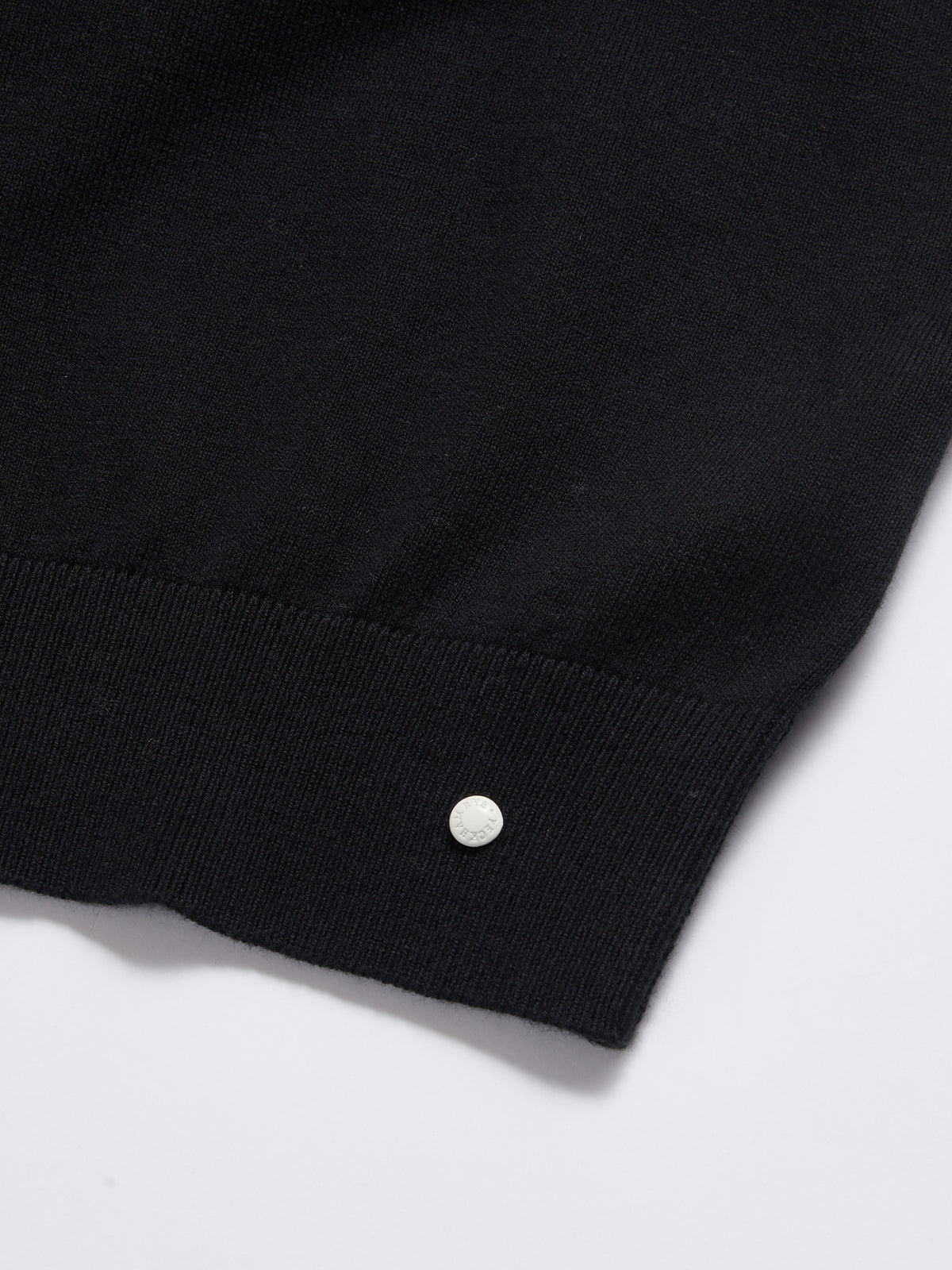 Genovese Knitted T-Shirt in Black