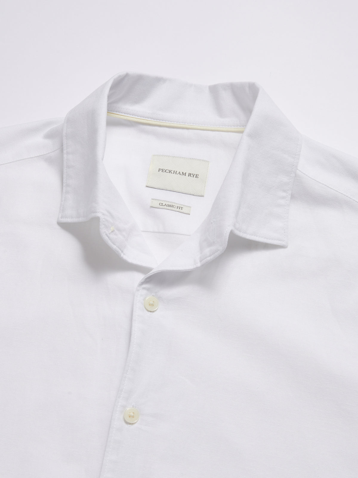 Grove Linen Blend Shirt in Bright White