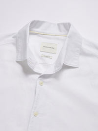 Grove Linen Blend Shirt in Bright White
