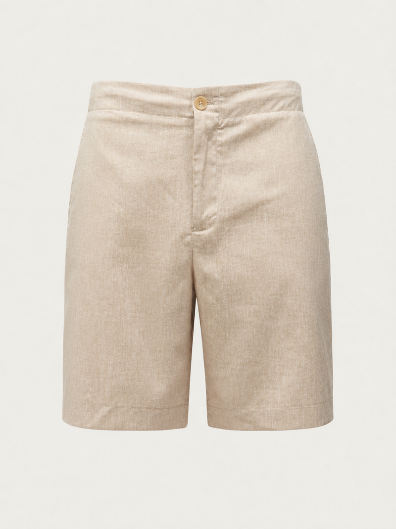 Lido Linen Blend Bermuda Short in Peyote
